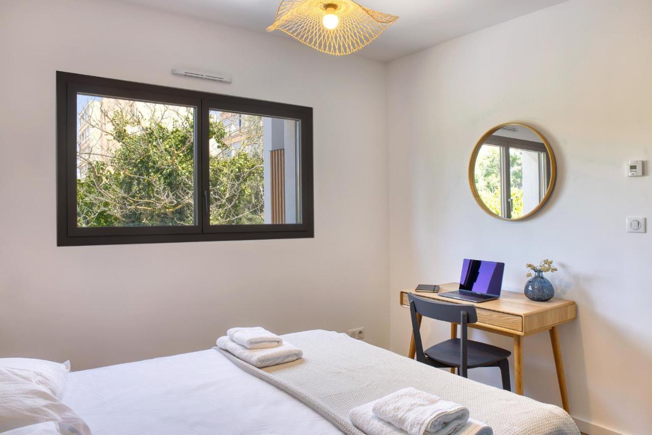 South-Of-France T2 Neuf Haut De Gamme, Climatise, Parking Gratuit, 2Eme Ligne Balcon 카르농 플라주 외부 사진